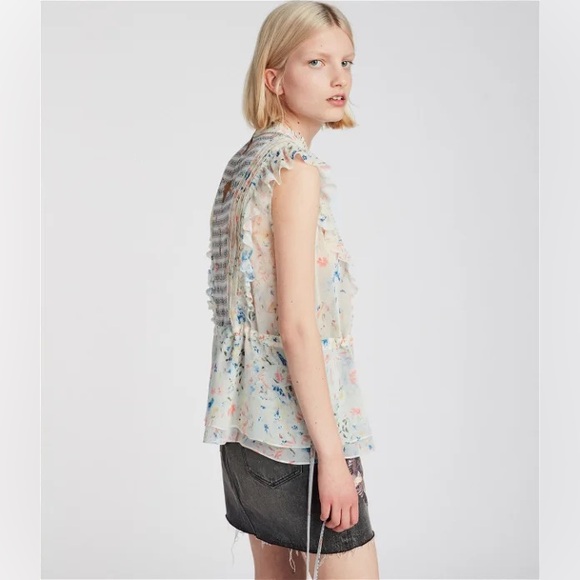 ✨HP✨ ALL SAINTS Lena Juni floral top - Picture 4 of 4